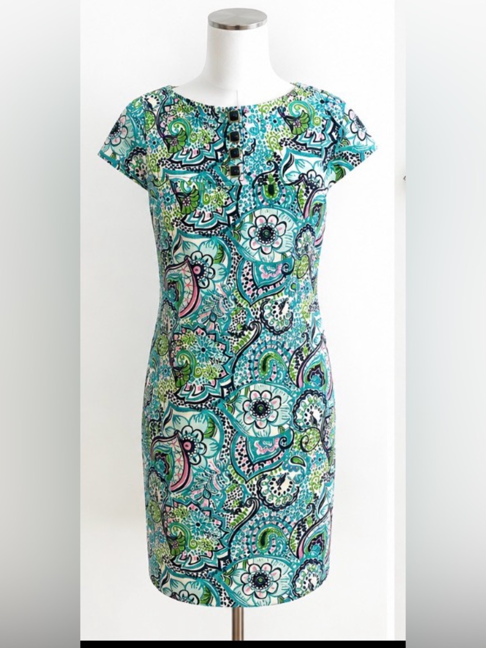 Lilly Pulitzer Size 6 Structured Paisley Sheath Dress